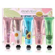 5-pack nourishing hand cream gift set - natural avocado, rose, chamomile, and aloe moisturizing & hydrating hand cream for dry hands - travel-friendly - ideal gift for women logo