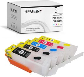 img 4 attached to 🖨️ HEMEINY Replacement Empty Refillable Ink Cartridges for Canon PGI-250 CLI-251 - Compatible with PIXMA MG5420 IP7220 MX722 MX922 MG5520 MG6420 MG5620 MG6620 MG5522 iX6820 Printer