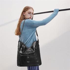 img 1 attached to 👜 C KL5208 Women's Handbags & Wallets: Stylish Top Handle Shoulder Handbag for Hobo Bags