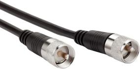 img 1 attached to 🔌 25ft CB Coaxial Cable, RG8x Low Loss Coax Cable 25ft, RFAdapter UHF PL259 Male to Male Antenna Cables, 50 Ohm for HAM Radio, Antenna Analyzer, Dummy Load, SWR Meter