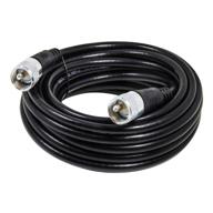 🔌 25ft cb coaxial cable, rg8x low loss coax cable 25ft, rfadapter uhf pl259 male to male antenna cables, 50 ohm for ham radio, antenna analyzer, dummy load, swr meter logo