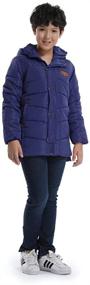 img 3 attached to 🧥 OCHENTA Boys' Winter Hooded Parka Coat - Cotton Quilted Outerwear