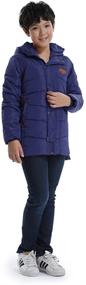 img 1 attached to 🧥 OCHENTA Boys' Winter Hooded Parka Coat - Cotton Quilted Outerwear