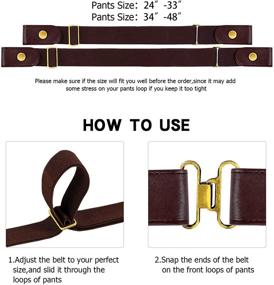 img 3 attached to 👖 Buckle Stretch Elastic: The Ultimate Comfortable Women's Accessories You Won't Even Feel