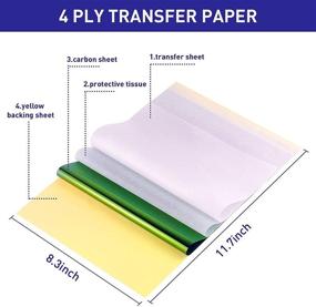 img 3 attached to 🖨️ Tattoo Transfer Paper, 25 Sheets for Tattooing, Tattoo Supplies, Can Be Used in Thermal Copier or Freehand, A4 Size - Enhanced SEO