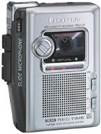 🎙️ panasonic rq-l31 portable cassette recorder: compact & convenient audio recording device with slide microphone logo