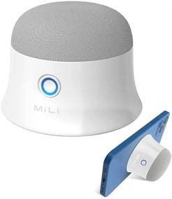 img 4 attached to 🔊 Мощный мини-магнитный Bluetooth-динамик: Раскройте дополнительные басы и HD-стереозвук для iPhone 12/12 Mini/12 Pro/12 Pro Max (белый)