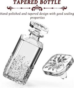 img 2 attached to 🍾 Engraved Men's Decanter Set by Guia - Decanter Decanter Decanters