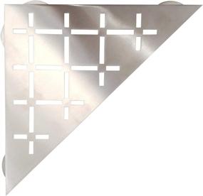 img 2 attached to Полка для душа угловая из нержавеющей стали FROSCH, треугольного дизайна (с матовой отделкой)