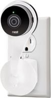 📹 white wall mount for nest cam indoor & dropcam pro - wasserstein nest cam ac outlet 360-degree compatibility logo