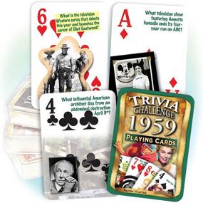 img 1 attached to Flickback 1959 Trivia Playing Cards