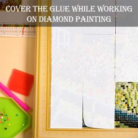 img 1 attached to 💎 Diamond Painting Release Paper: Double-Sided Non-Stick Cover Replacement, 100-Piece Set (5.9 x 3.9 Inch)