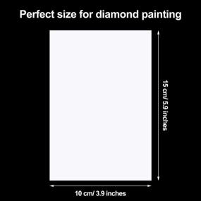 img 3 attached to 💎 Diamond Painting Release Paper: Double-Sided Non-Stick Cover Replacement, 100-Piece Set (5.9 x 3.9 Inch)