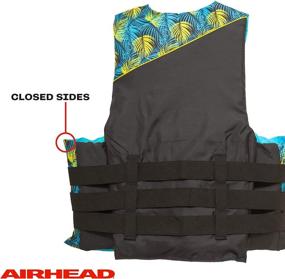 img 1 attached to 🌴 Tropic Life Jacket by Airhead: Closed-Sided PFD for Kids, Teens, and Adults