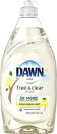🍋 dawn ultra pure essentials dishwashing liquid, lemon essence - 16.2 fl oz logo