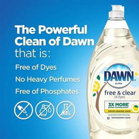 img 2 attached to 🍋 Dawn Ultra Pure Essentials Dishwashing Liquid, Lemon Essence - 16.2 Fl Oz