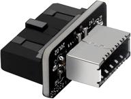 улучшите подключение с адаптером pingping usb front panel - адаптером usb 3.1 key-a type-e к usb 3.0 20pin headeradapter. логотип