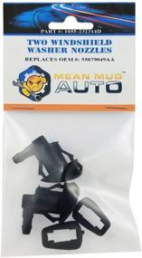 img 4 attached to 🚘 Mean Mug Auto 1055-232314D Front Windshield Washer Nozzles (Set of 2) - Jeep Grand Cherokee & Mitsubishi Galant Compatible - Replaces OEM #: 55079049AA