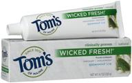 🦷 tom's of maine wicked fresh! anticavity toothpaste 4.7oz - spearmint ice, natural oral care logo