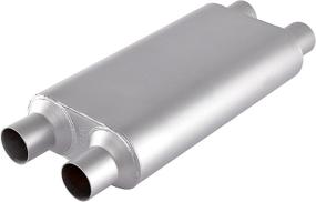 img 4 attached to Floshine Universal Mufflers Outlet，Performance Automotive Replacement Parts