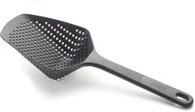 img 4 attached to 🥄 Joseph Joseph Large Black Scoop Colander Strainer Slotted Spoon: Versatile and Efficient Kitchen Tool