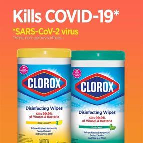 img 2 attached to 🍊 Clorox 01594CT Disinfecting Wipes, Citrus Blend, 35/Canister - Improved SEO