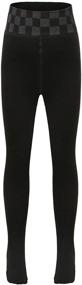 img 4 attached to Warm and Cozy Winter Fleece Leggings for Girls – HowJoJo Footed Clothing, Socks & Tights