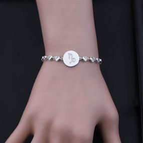 img 2 attached to ENSIANTH Zodiac Sign Adjustable Bracelet - Sliver Birthday Gift for Women and Girls