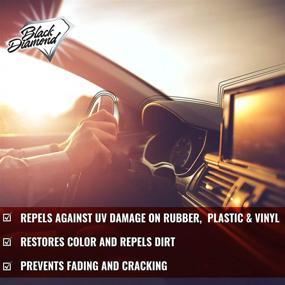 img 1 attached to 🔆 Black Diamond Stoneworks Restore-Protect Automotive UV Protectant: Prevent Fading on Cars, Tires, Trim, Bumpers, Dashboards, and Seats – Plastic, Rubber, Vinyl, Leather