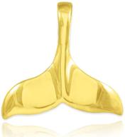 gold dolphin whale tail pendant logo