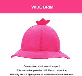 img 1 attached to Быстросохнущая защитная от солнца детская пляжная шляпа UPF 50+ для маленьких мальчиков и девочек от 0 до 6 лет