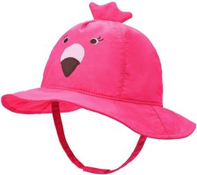 img 4 attached to Быстросохнущая защитная от солнца детская пляжная шляпа UPF 50+ для маленьких мальчиков и девочек от 0 до 6 лет