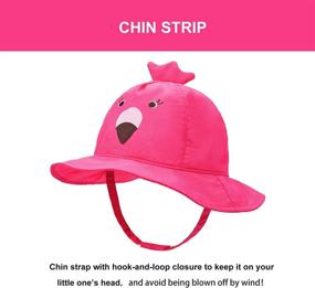 img 2 attached to Quick Dry Sun Protection Baby Toddler Beach Hat UPF 50+ for Baby Girl Boy Kids 0M-6T