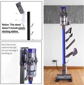 img 2 attached to 🧹 XIGOO Storage-Stand-Docking-Station-Holder: Organize Your Dyson V15 V11 V10 V8 V7 V6 Vacuum Cleaners & Accessories with this Stable Metal Bracket Organizer Rack in Black