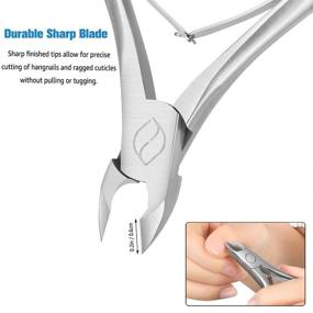 img 1 attached to FERYES Cuticle Nippers Jaw Professional