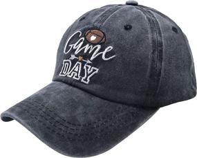 img 3 attached to 🧢 Waldeal Men's Dog Dad Washed Adjustable Baseball Cap: A Perfect Hat for the Dog Lovers!