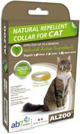 🐱 alzoo natural repellent diffusing cat collar: effective protection against fleas, ticks & dust-mites for cats - all-natural ingredients, universal size logo