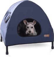 k&amp;h pet products original navy blue small pet cot house - 17 x 22 x 22 inches логотип