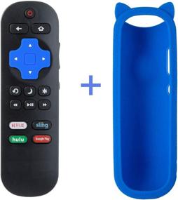 img 3 attached to 📱 Blue Case Remote Control for Insignia NS-RCRUS-17 Roku TV Models: NS-32DR420NA16, NS-32DR420NA16A, NS-32DR420NA16B, NS-40DR420NA16, NS-40DR420NA16B, NS43DR710NA17, NS-43DR710NA17, NS-55DR620NA18