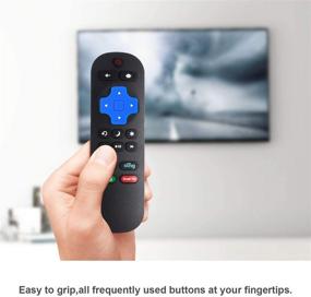 img 2 attached to 📱 Blue Case Remote Control for Insignia NS-RCRUS-17 Roku TV Models: NS-32DR420NA16, NS-32DR420NA16A, NS-32DR420NA16B, NS-40DR420NA16, NS-40DR420NA16B, NS43DR710NA17, NS-43DR710NA17, NS-55DR620NA18