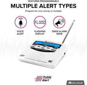 img 2 attached to 📻 Midland WR120B/WR120EZ - S.A.M.E. NOAA Emergency Weather Alert Radio: Trilingual Display, 60+ Alerts, Alarm Clock - Buy the Box Packaging Now!
