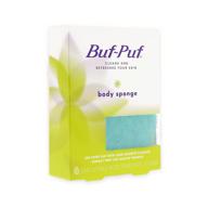 🛁 exfoliate and revitalize with buf-puf double sided body sponge, 2 pk logo