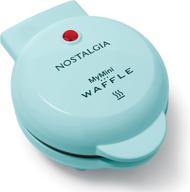 🧇 nostalgia mwf5aq mymini aqua electric waffle maker - 5-inch cooking surface for hash browns, french toast, grilled cheese, quesadilla, brownies, and cookies логотип