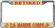 honor country marine retired license logo