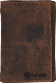 img 4 attached to 👜 Valenchi Genuine Leather Trifold Italian Wallet: Superior Quality and Style