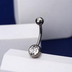 img 2 attached to OUFER Button Titanium Piercing Jewelry