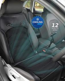 img 3 attached to 🚗 Zento Deals Car Cooling Seat Cushion Cover: 12V Air Ventilated Cooling for Intense Summer - Universal Fit!