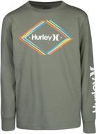 hurley sleeve graphic t shirt turquoise boys' clothing in tops, tees & shirts logo