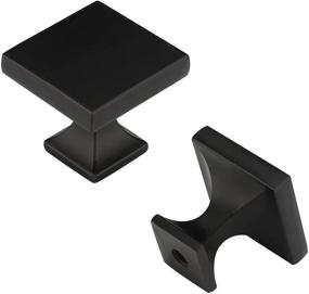 img 4 attached to 🖤 PH6785BK Peaha 6 Pack Black Knobs for Kitchen Cabinet and Dresser Drawers – Sleek Black Cabinet Hardware