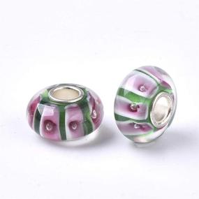 img 1 attached to Cheriswelry Handmade Lampwork European Rondelle